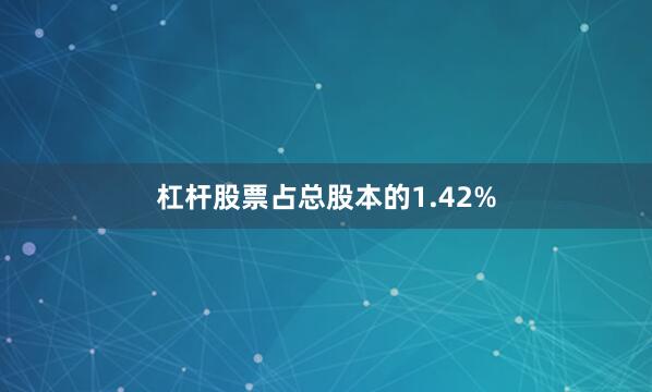 杠杆股票占总股本的1.42%