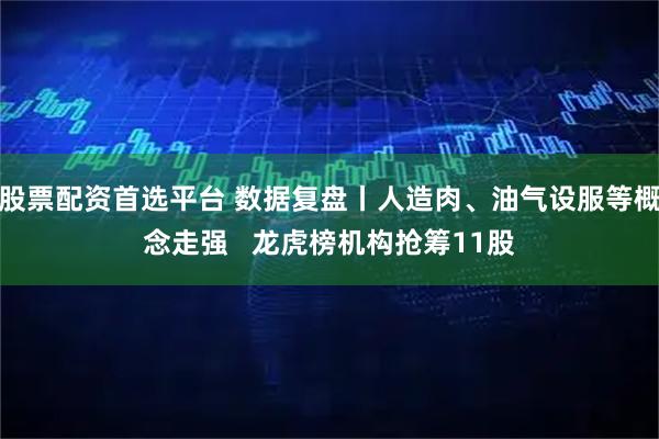 股票配资首选平台 数据复盘丨人造肉、油气设服等概念走强   龙虎榜机构抢筹11股