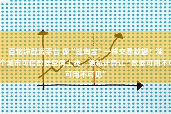 百铭洋配资平台 像“逛淘宝”一样交易数据！湖南首个城市可信数据空间上线，隐私计算让“数据可用不可见”